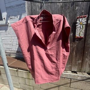 Figs size medium scrub top mauve